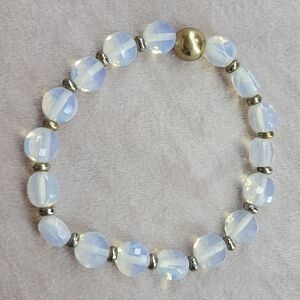 Opalite Beaded Stretch Bracelet